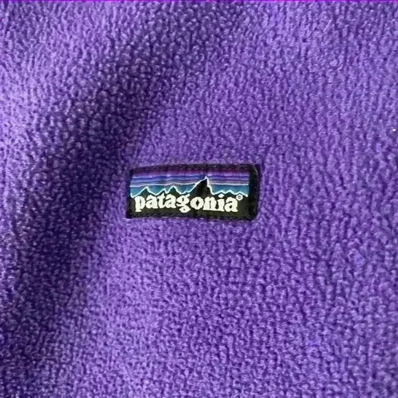 Patagonia Purple Synchilla Half Zip Pullover - Picture 2 of 4